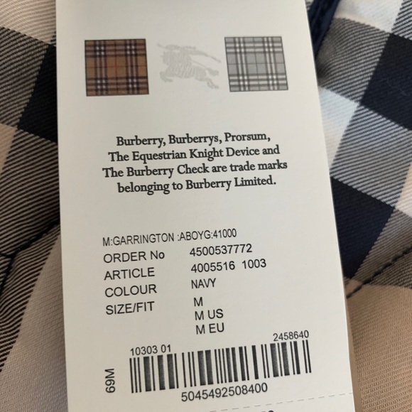 Burberry Men’s Garrington Quilted Field Navy Bova - Picture 12 of 14